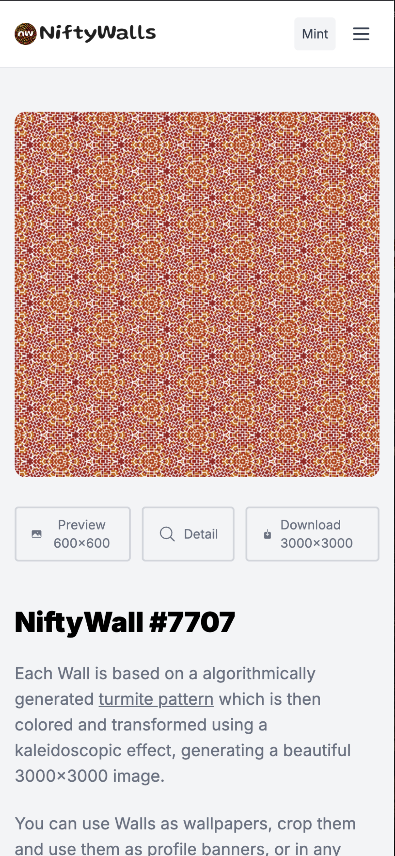 NiftyWalls - Farcaster Mini Apps screenshot